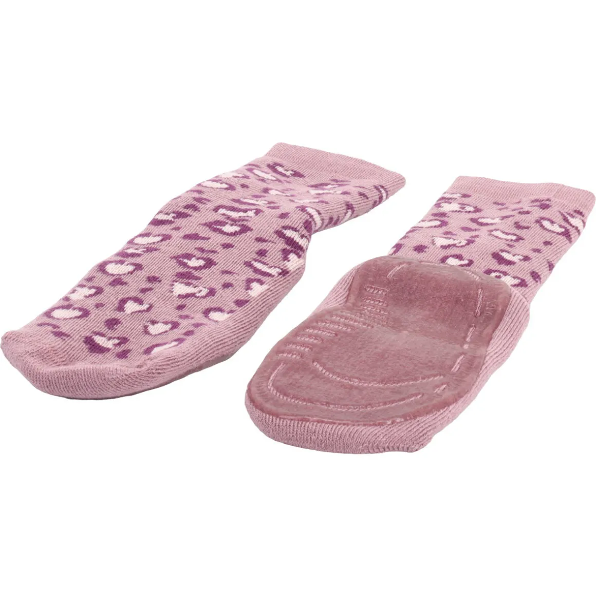 Ewers ~ Stoppersocke SoftStep ~ Leopard Flieder