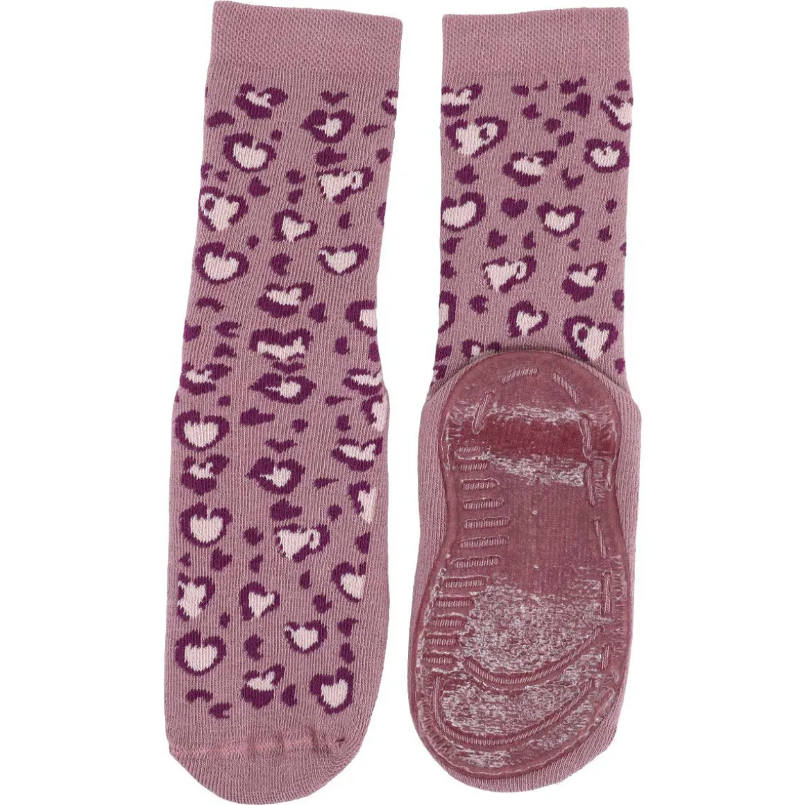 Ewers ~ Stoppersocke SoftStep ~ Leopard Flieder