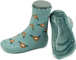 Ewers ~ Stoppersocke SoftStep ~ Blume blau