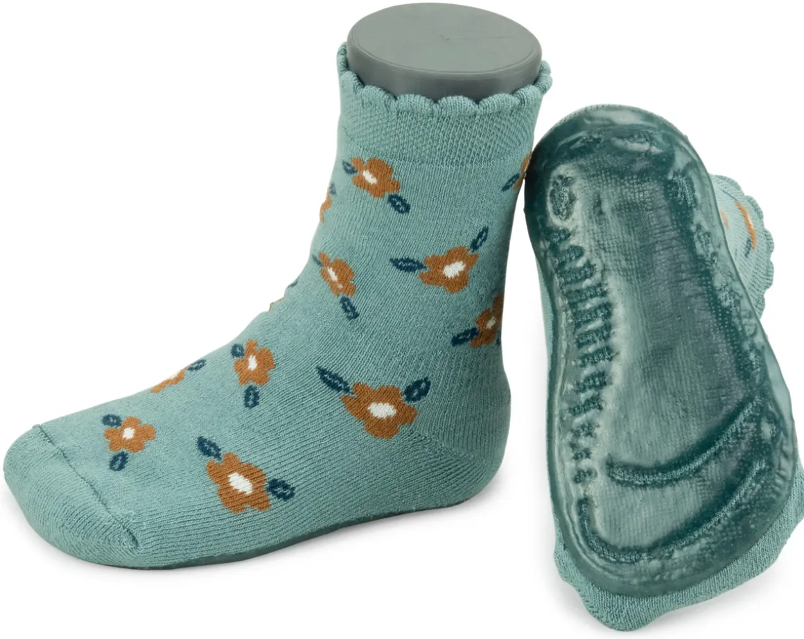 Ewers ~ Stoppersocke SoftStep ~ Blume blau