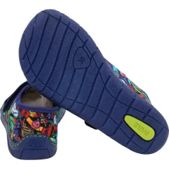 Fare Bare |vA ~ LowCut Leder & Canvas ~ Graffiti Blau