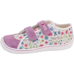 Fare Bare |vA ~ LowCut Leder & Canvas ~ Blumen Weiß