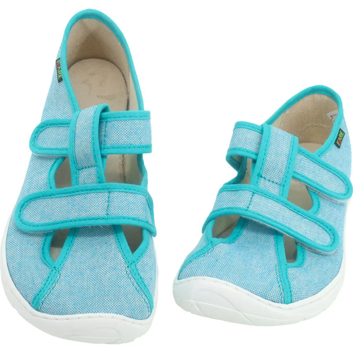 Fare Bare |vA ~ Slipper Klett ~ Türkis