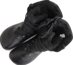 Fare Bare |vB ~ Schnürstiefel Leder Winter + Tex ~ Schwarz