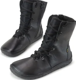 Fare Bare |vB ~ Schnürstiefel Leder Winter + Tex ~ Schwarz