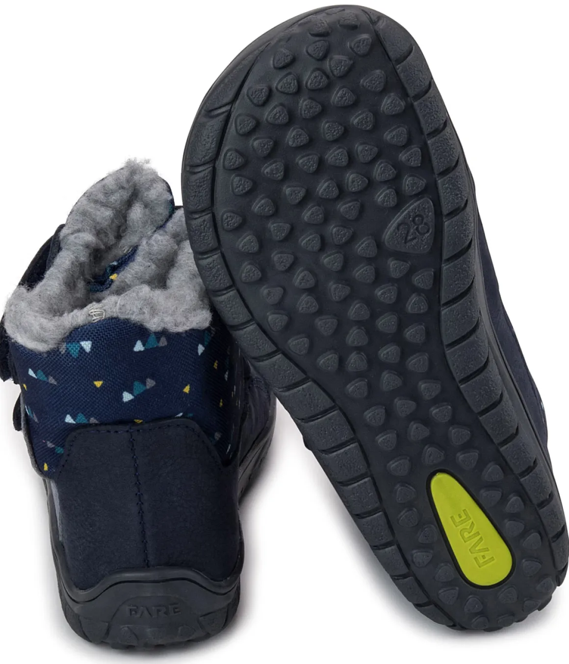 Fare Bare |vB ~ Winterstiefel Leder + Tex ~ Blau