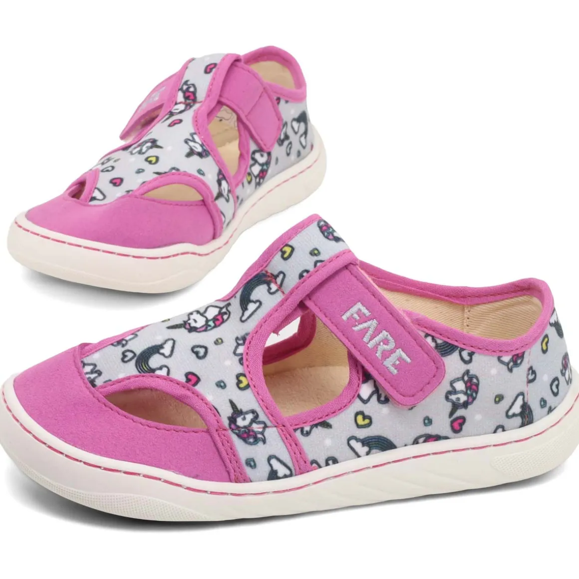 Fare Bare ~ (W) Slipper Wide Klett ~ Einhorn