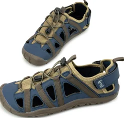 freet GripPlus ~ Zennor Sandale ~ Braun/Blau