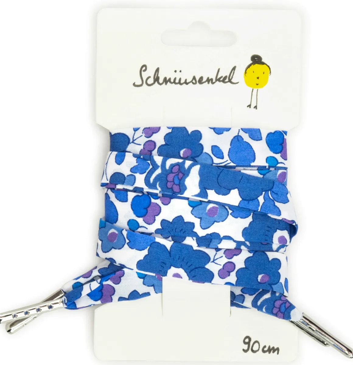 French Freluch ~ Baumwoll Schnürsenkel ~ Blue Porcelain