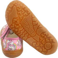 Froddo ~ Canvas Baletty Spangenschuh vegan ~ White Pink / Unicorn