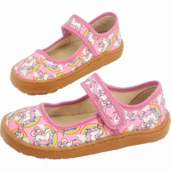Froddo ~ Canvas Baletty Spangenschuh vegan ~ White Pink / Unicorn