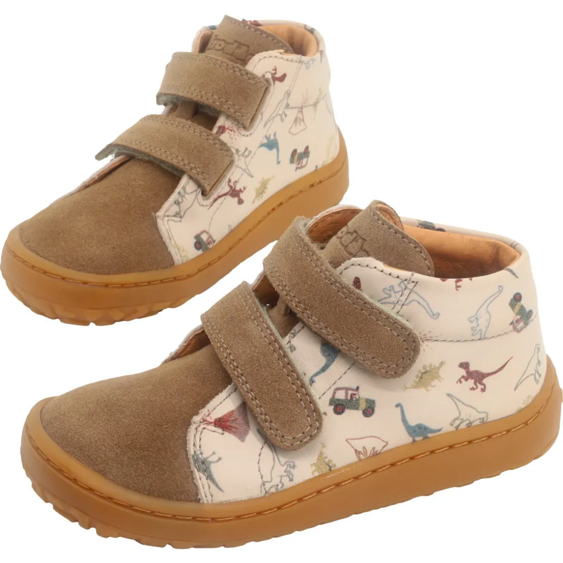 Froddo ~ First Step MidCut Klett Leder ~ Beige Dino