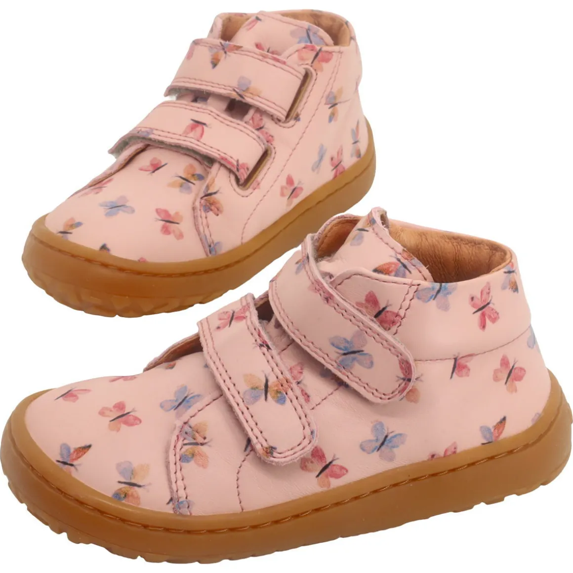 Froddo ~ First Step MidCut Klett Leder ~ Pink+ Butterflies