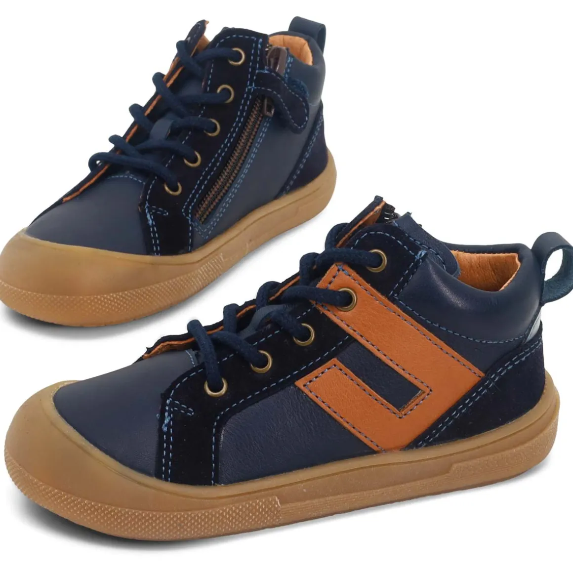 Froddo ~ Maly Laces MidCut Schnürer mit Reißverschluss ~ Dark Blue