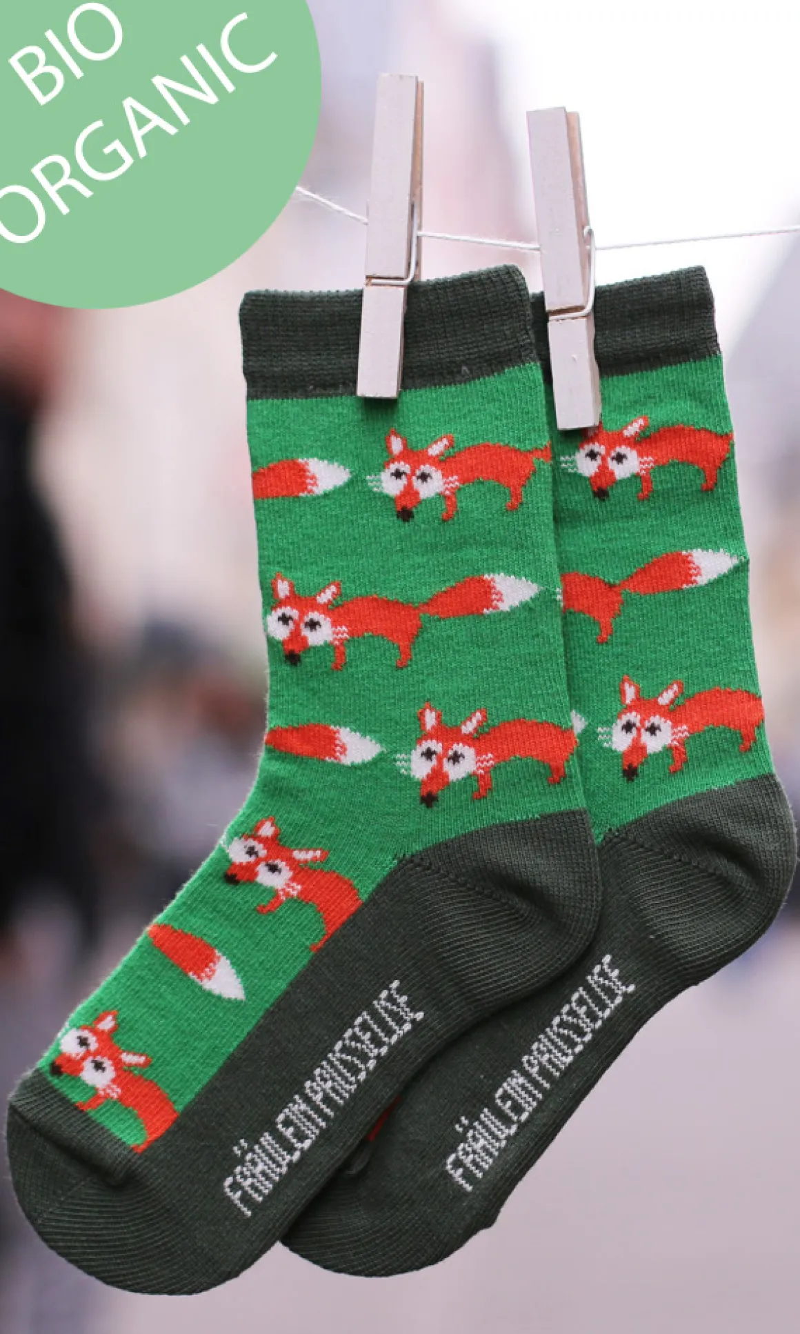 Fräulein Prusselise ~ Bio Kindersocke ~ Füchse