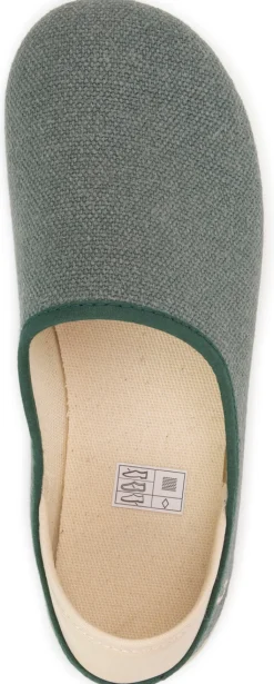 Gottstein ~ Leinen Slipper Slip-On Vegan ~ grün