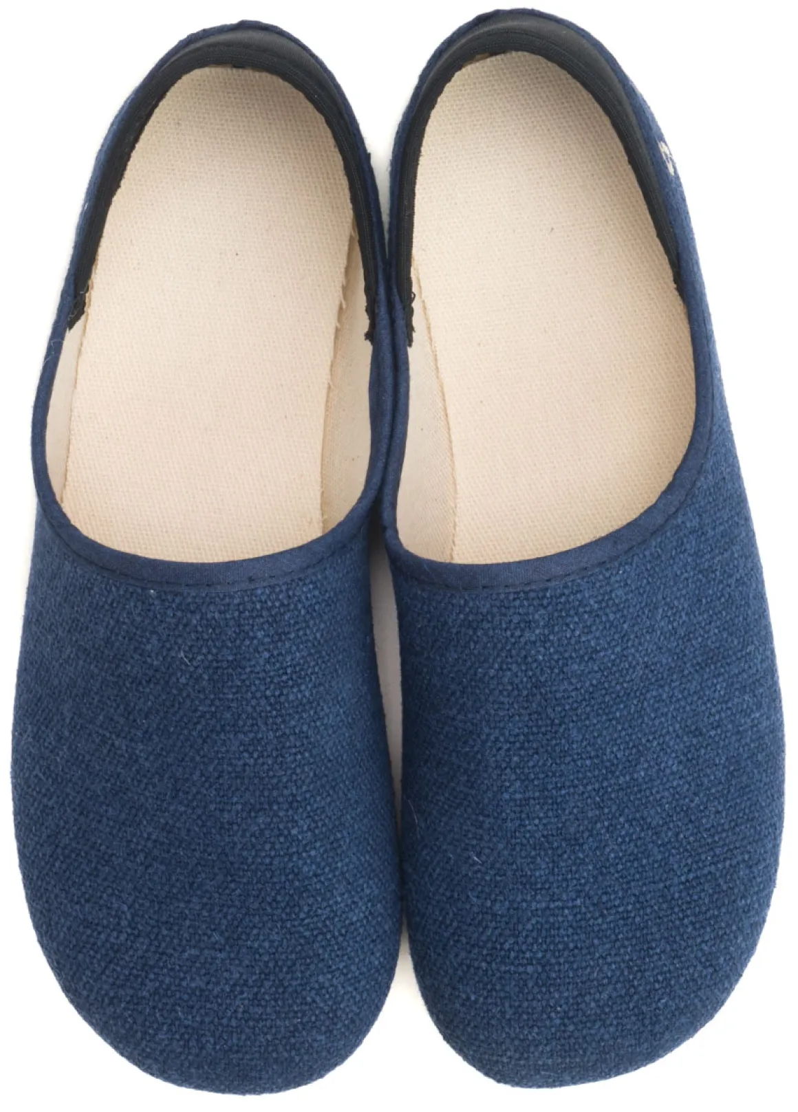 Gottstein ~ Leinen Slipper Slip-On Vegan ~ blau meliert