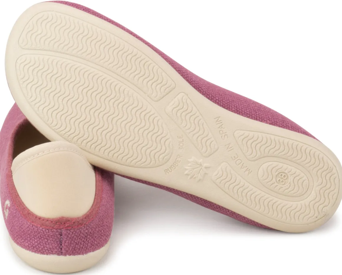 Gottstein ~ Leinen Slipper Slip-On Vegan ~ Pink