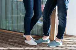 Gottstein ~ Leinen Slipper Slip-On Vegan ~ beige/schwarz