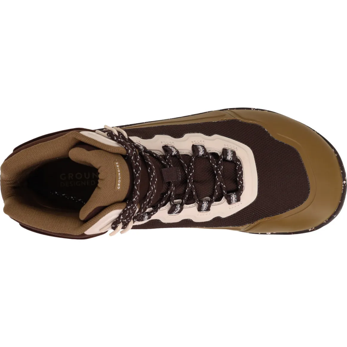 Groundies ~ All Terrain 2.0 HighCut Wanderschuh Vegan + TEX ~ Walnut Brown