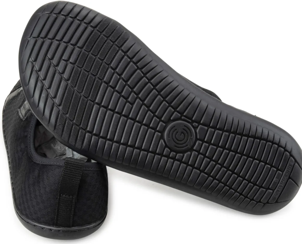 Groundies ~ Flex LowCut Sneaker GO+ ~ Black