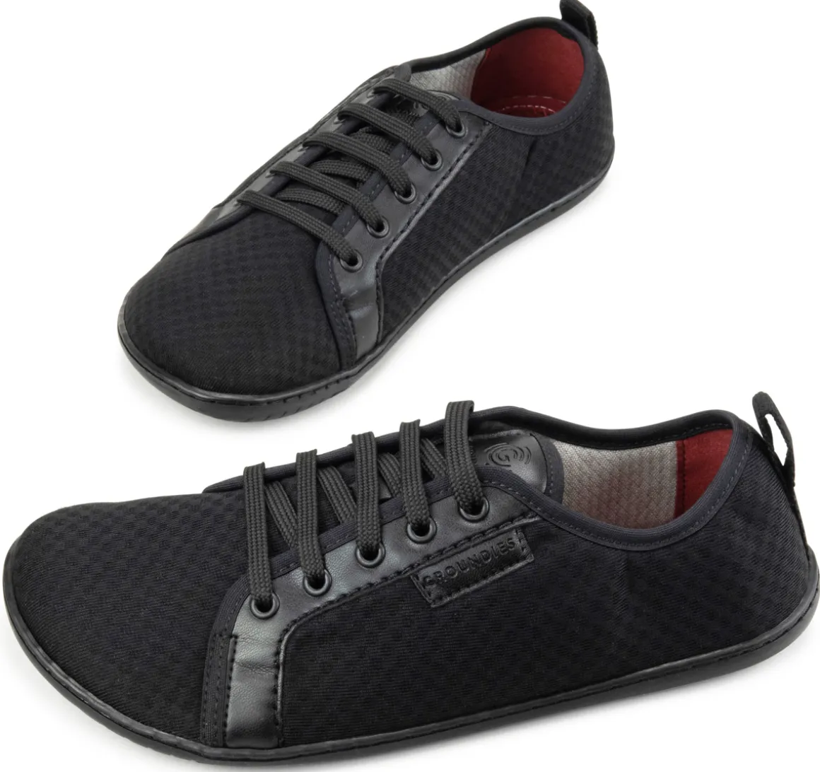 Groundies ~ Flex LowCut Sneaker GO+ ~ Black