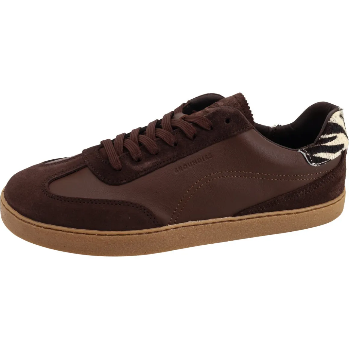 Groundies ~ Panama LowCut Sneaker GS1 ~ Espresso Zebra