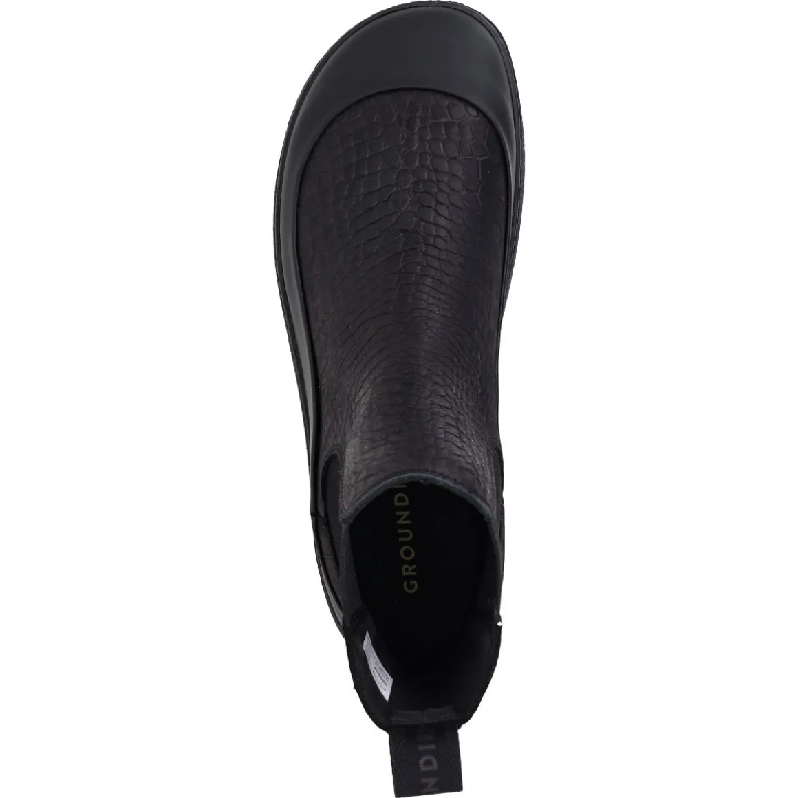 Groundies ~ Sienna Chelsea Boot GS1 ~ Croco Black