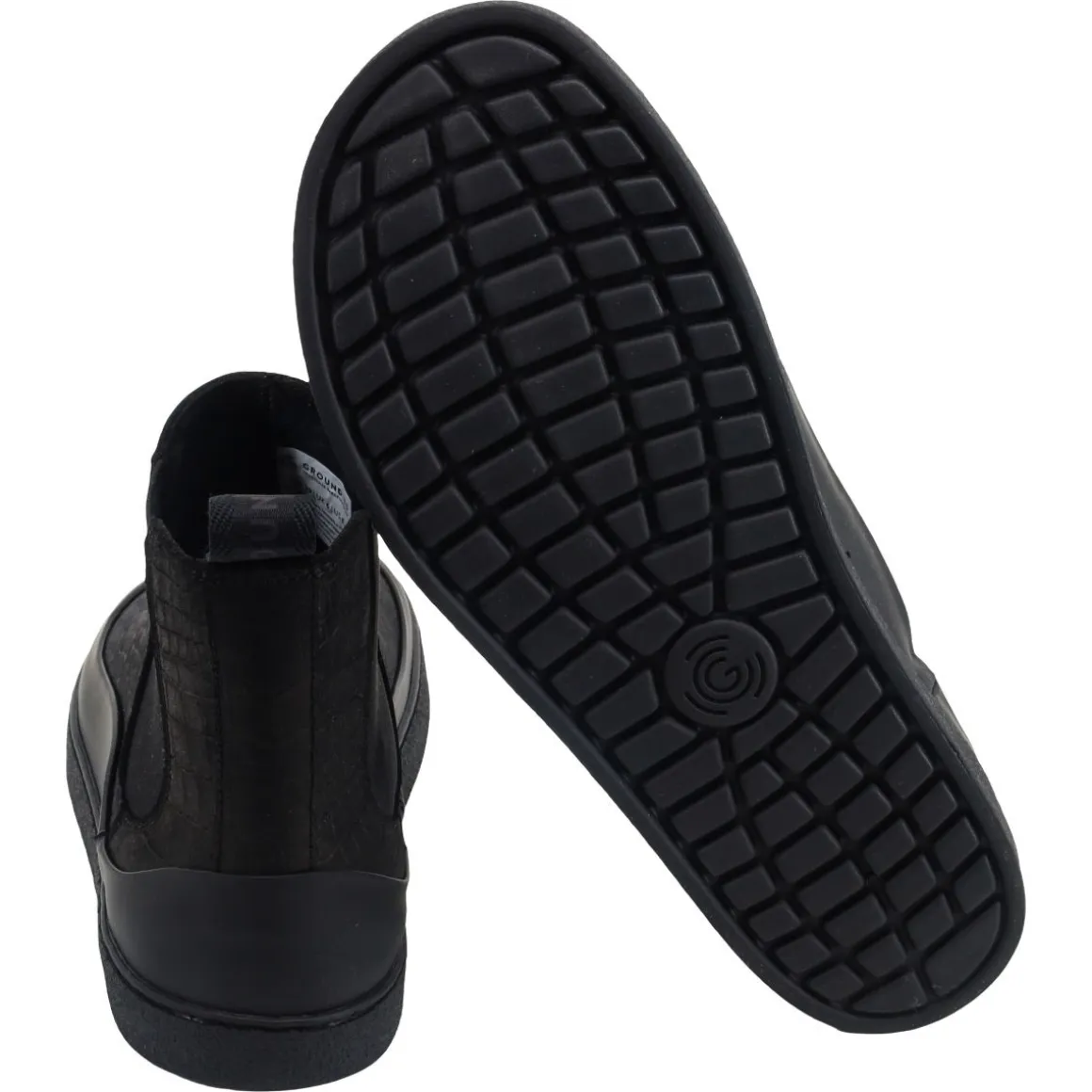 Groundies ~ Sienna Chelsea Boot GS1 ~ Croco Black