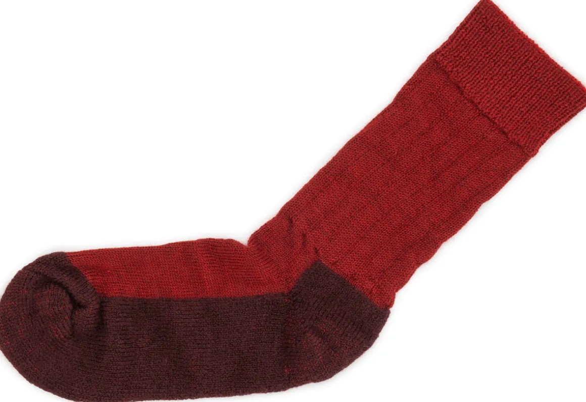 Hirsch Natur ~ Trekking-Socke ~ mohn/andorra