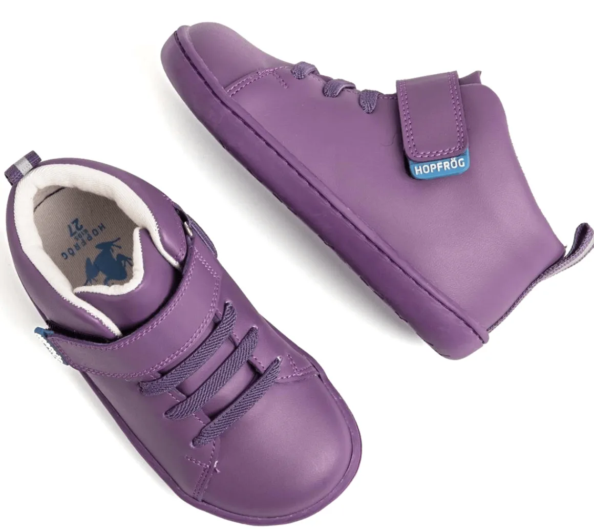 HopFrög ~ Smart Walker HighTop Sneaker Vegan ~ Purple Light