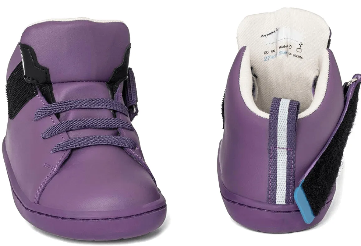HopFrög ~ Smart Walker HighTop Sneaker Vegan ~ Purple Light