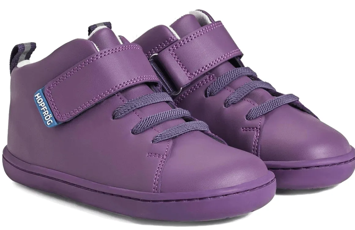 HopFrög ~ Smart Walker HighTop Sneaker Vegan ~ Purple Light