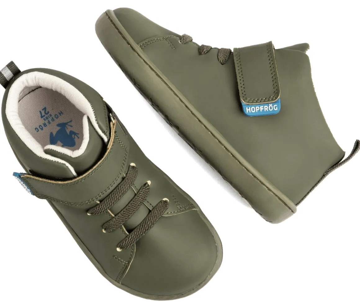 HopFrög ~ Smart Walker HighTop Sneaker Vegan ~ Khaki