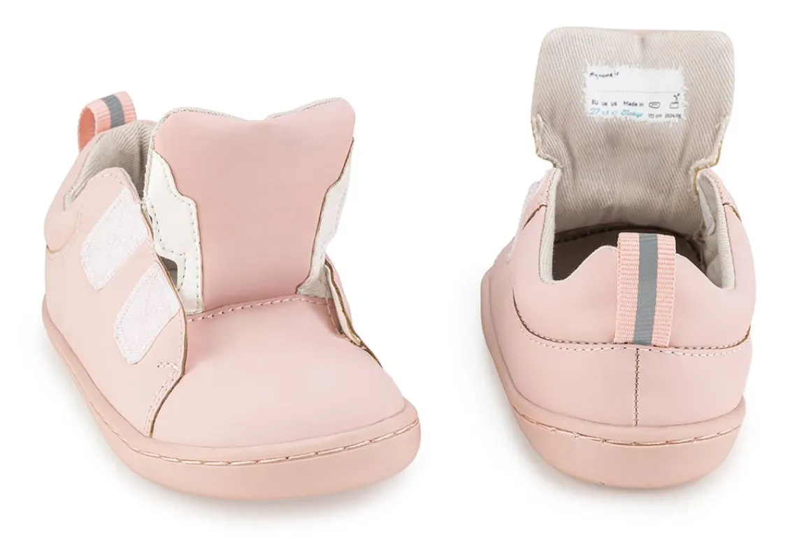 HopFrög ~ Smart Walker Junior Sneaker Vegan ~ Super Matt Pink