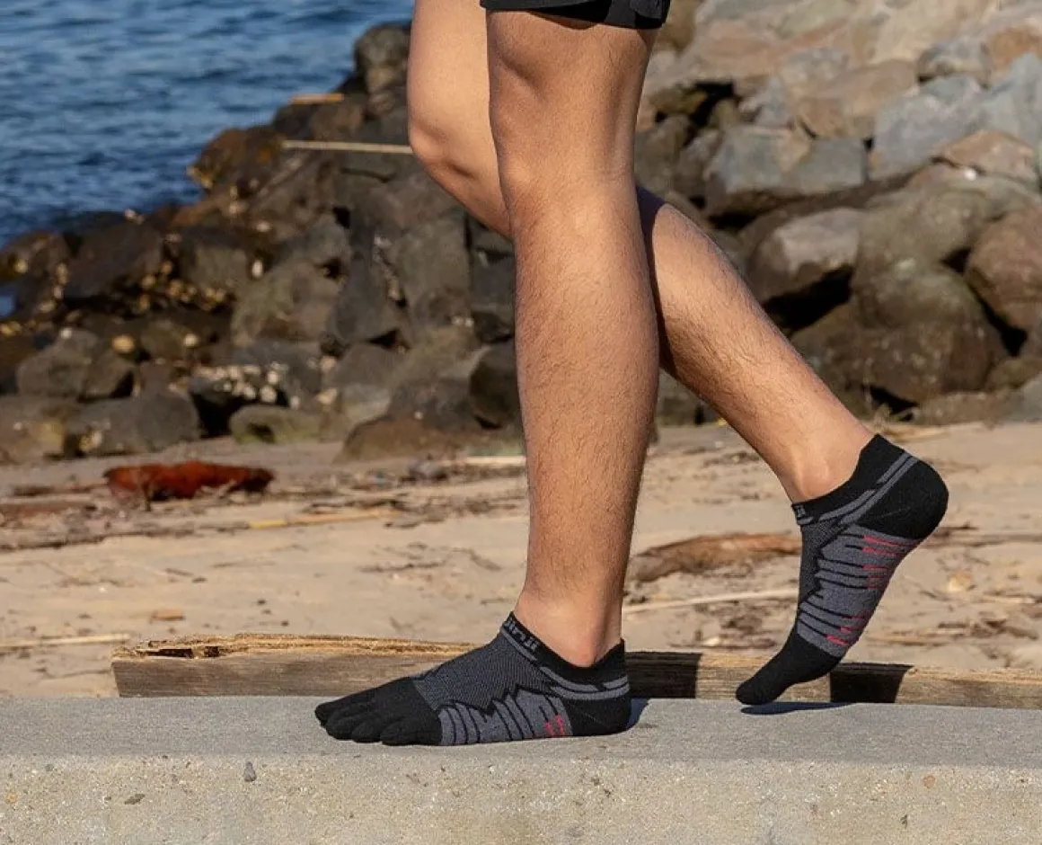 Injinji ~ Zehensocke Ultra Run No Show ~ Onyx