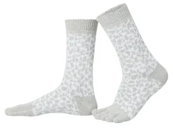 Knitido ~ Essentials Leopard Zehensocken ~ Grau