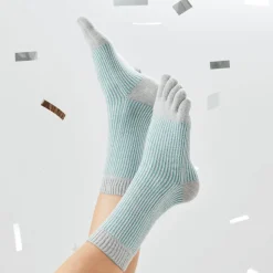 Knitido ~ Trailer Garden Glitzer Zehensocken ~ Grün