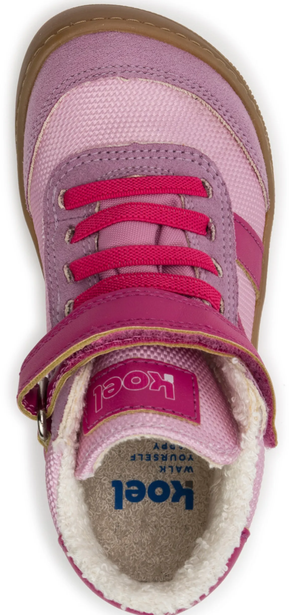 Koel bare ~ Daniel MidCut Sneaker Vegan + Tex ~ Old Pink