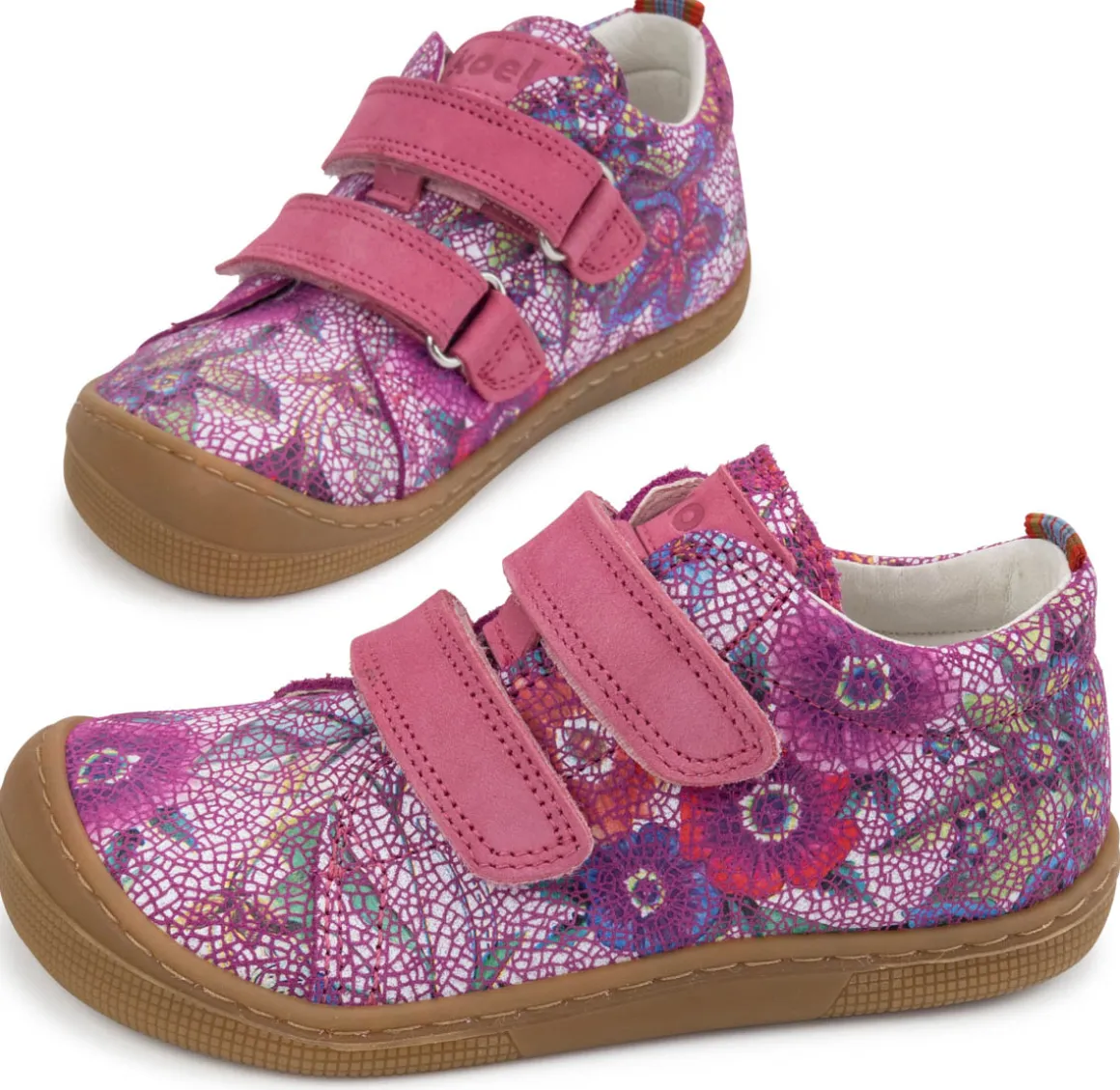 Koel bare ~ Danny LowCut Klettschuh ~ Fuchsia Flowers