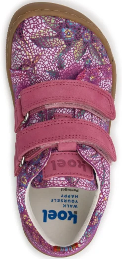 Koel bare ~ Danny LowCut Klettschuh ~ Fuchsia Flowers