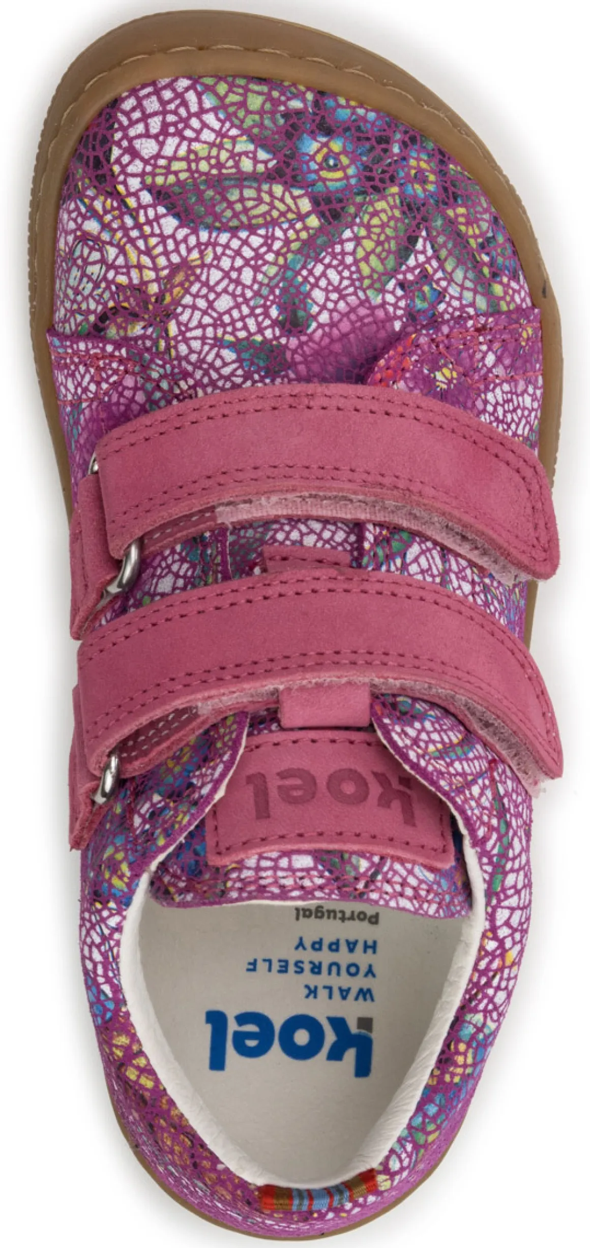 Koel bare ~ Danny LowCut Klettschuh ~ Fuchsia Flowers
