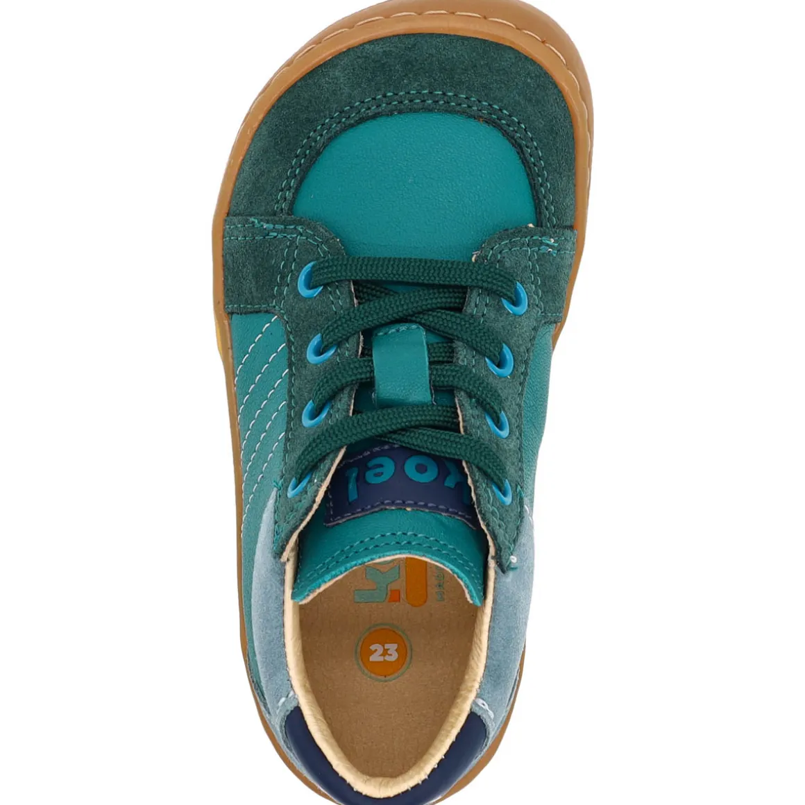 Koel bare ~ Dion Leder MidCut Schnürer ~ Turquoise