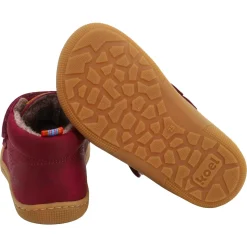Koel bare ~ Don MidCut Klettschuh Wollfleece ~ Bordo