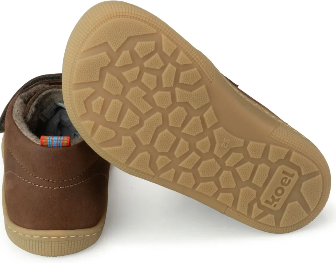 Koel bare ~ Don MidCut Klettschuh Wollfleece ~ Chocolate