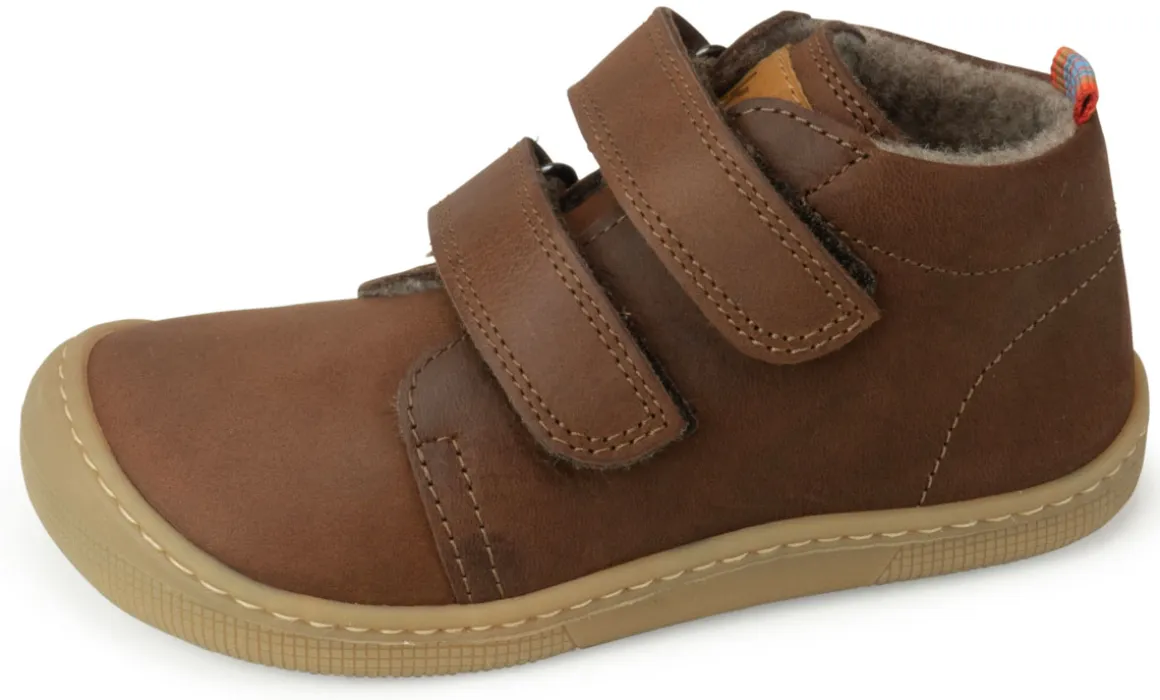 Koel bare ~ Don MidCut Klettschuh Wollfleece ~ Chocolate