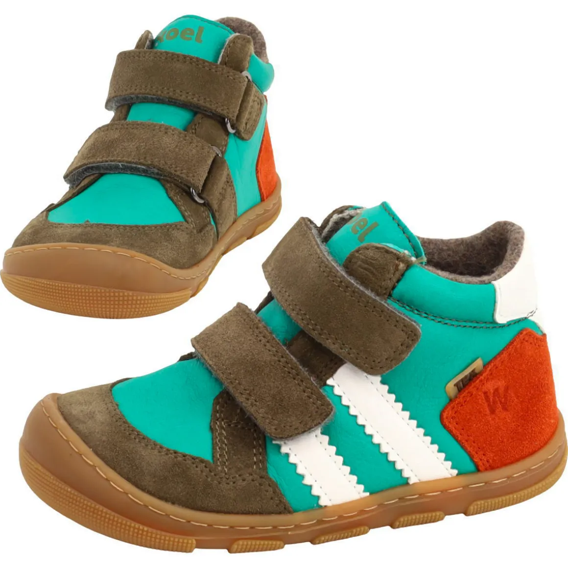 Koel bare+ ~ Kali MidCut Klettschuh Wollfleece + Tex ~ Green