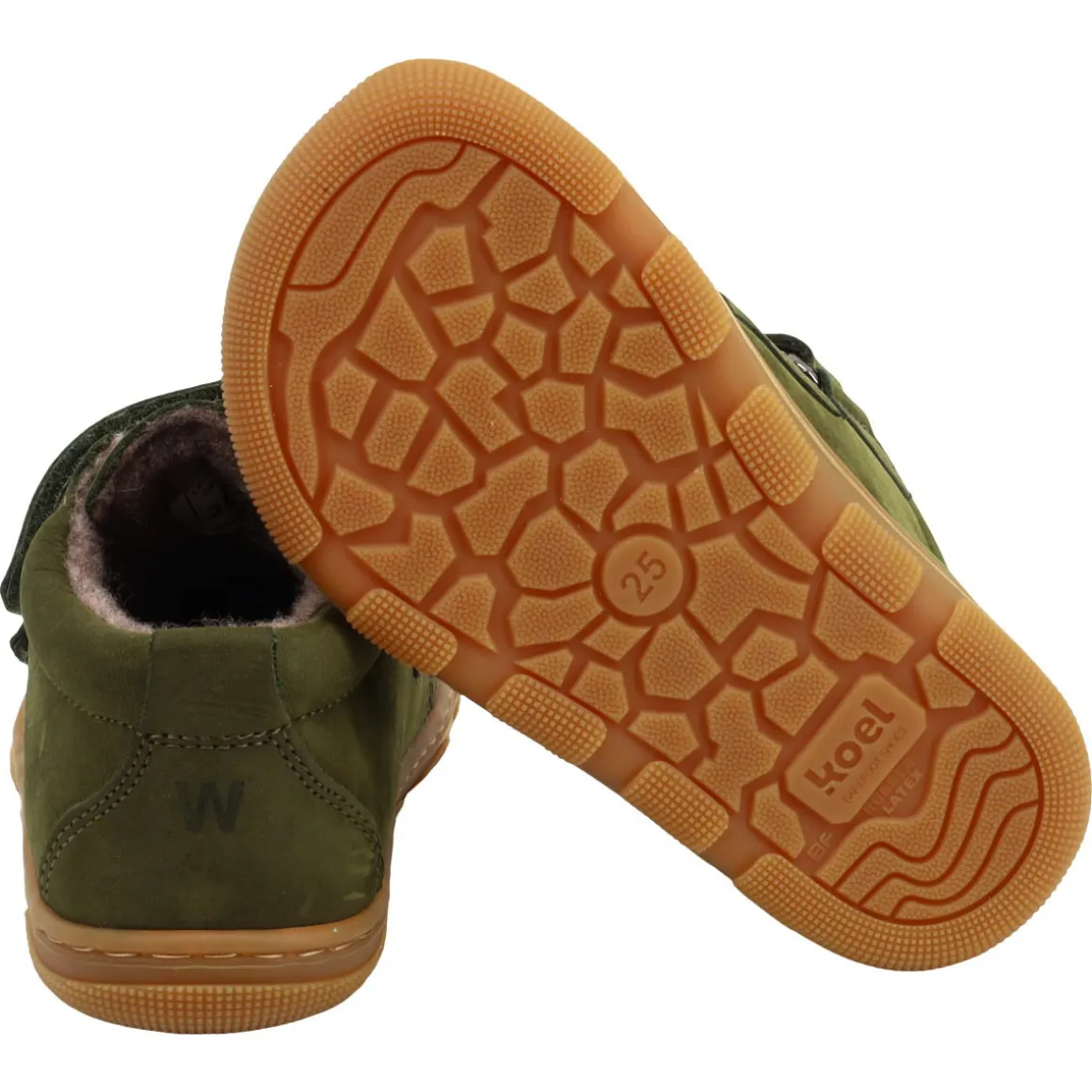 Koel bare+ ~ Kari MidCut Klettschuh Wollfleece ~ Green