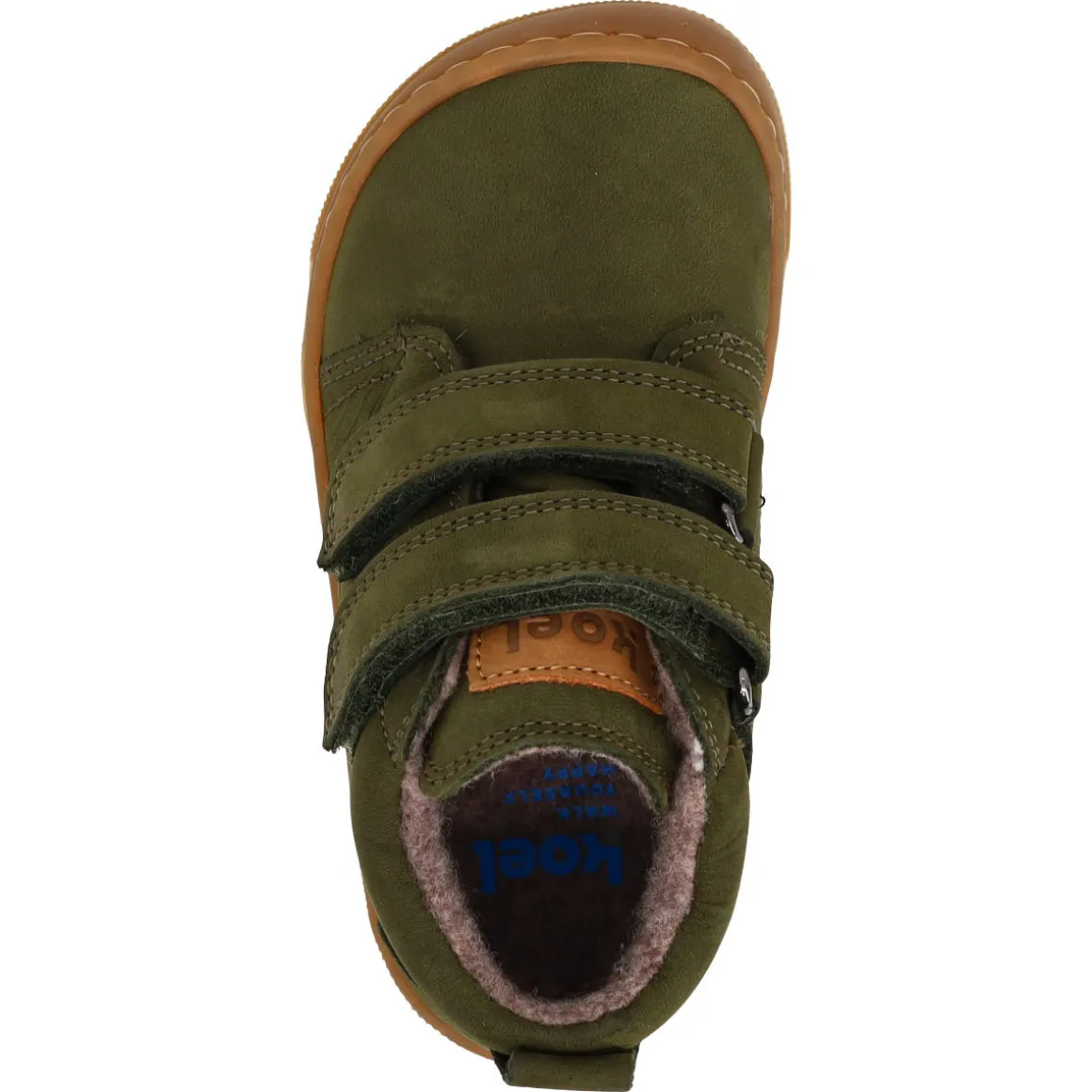 Koel bare+ ~ Kari MidCut Klettschuh Wollfleece ~ Green