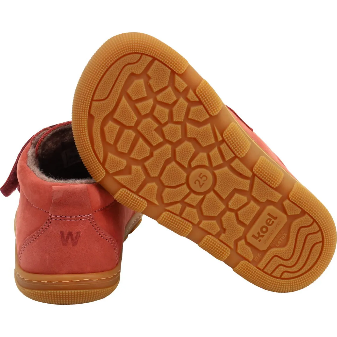 Koel bare+ ~ Kari MidCut Klettschuh Wollfleece ~ Blossom